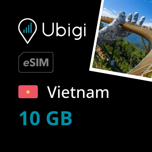 Vietnam Prepaid eSIM data plan - 10GB| Ubigi