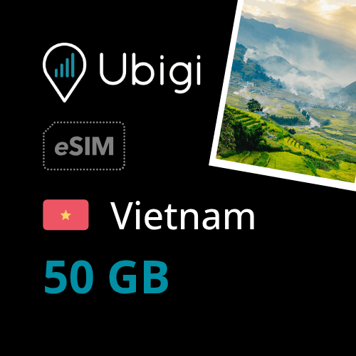 Vietnam Prepaid eSIM data plan - 50GB| Ubigi